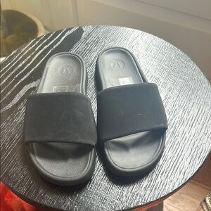 lululemon athletica Black Slide Sandals